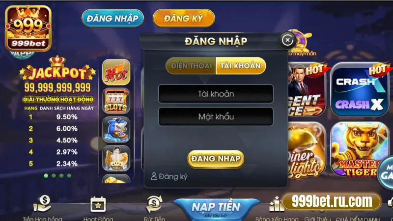 Đăng Nhập 999BET – Hướng Dẫn Nhanh & An Toàn 2 Hướng dẫn đăng nhập 999BET nhanh chóng
