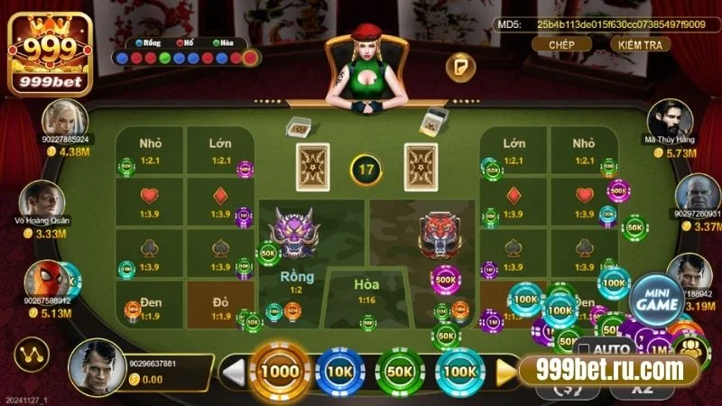 Game Rồng Hổ Là Gì? Quy Tắc Cược Tại Cổng Game 999BET 2 Quy tắc cá cược Rồng Hổ 999BET cần nắm